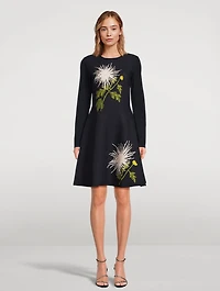 Chrysanthemum Jacquard Dress