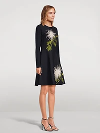Chrysanthemum Jacquard Dress