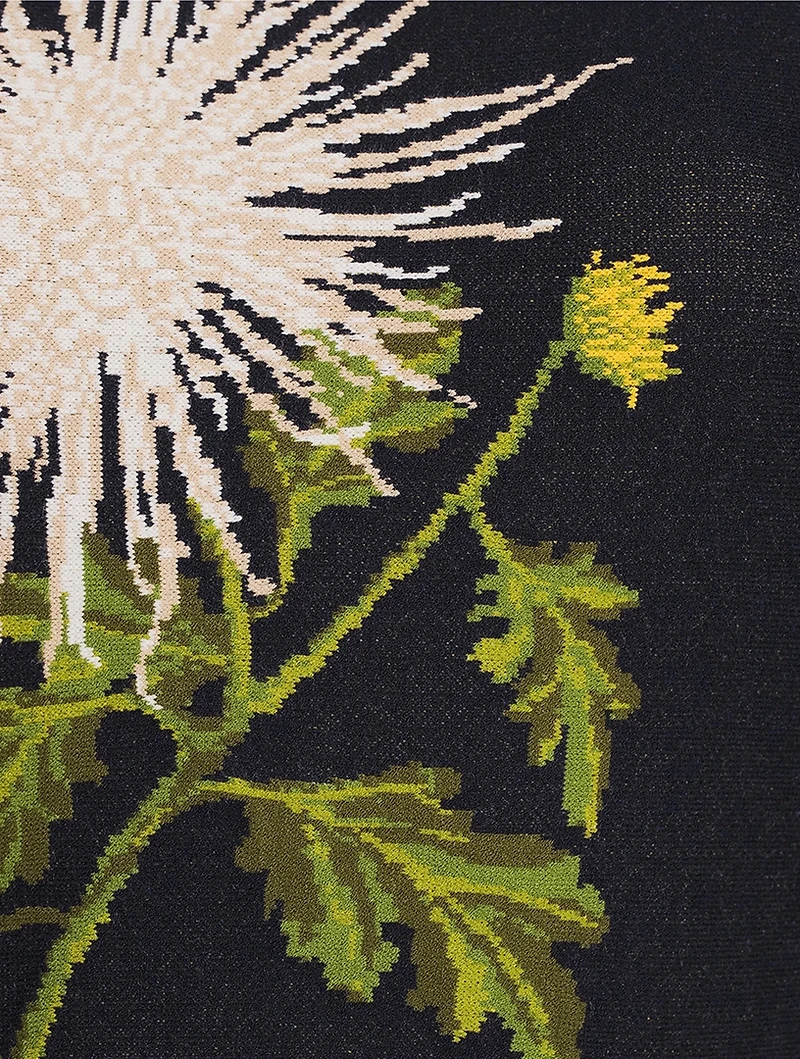 Chrysanthemum Jacquard Dress