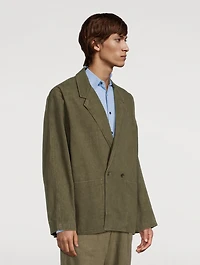 Double-Breasted Organic Cotton Jacket
