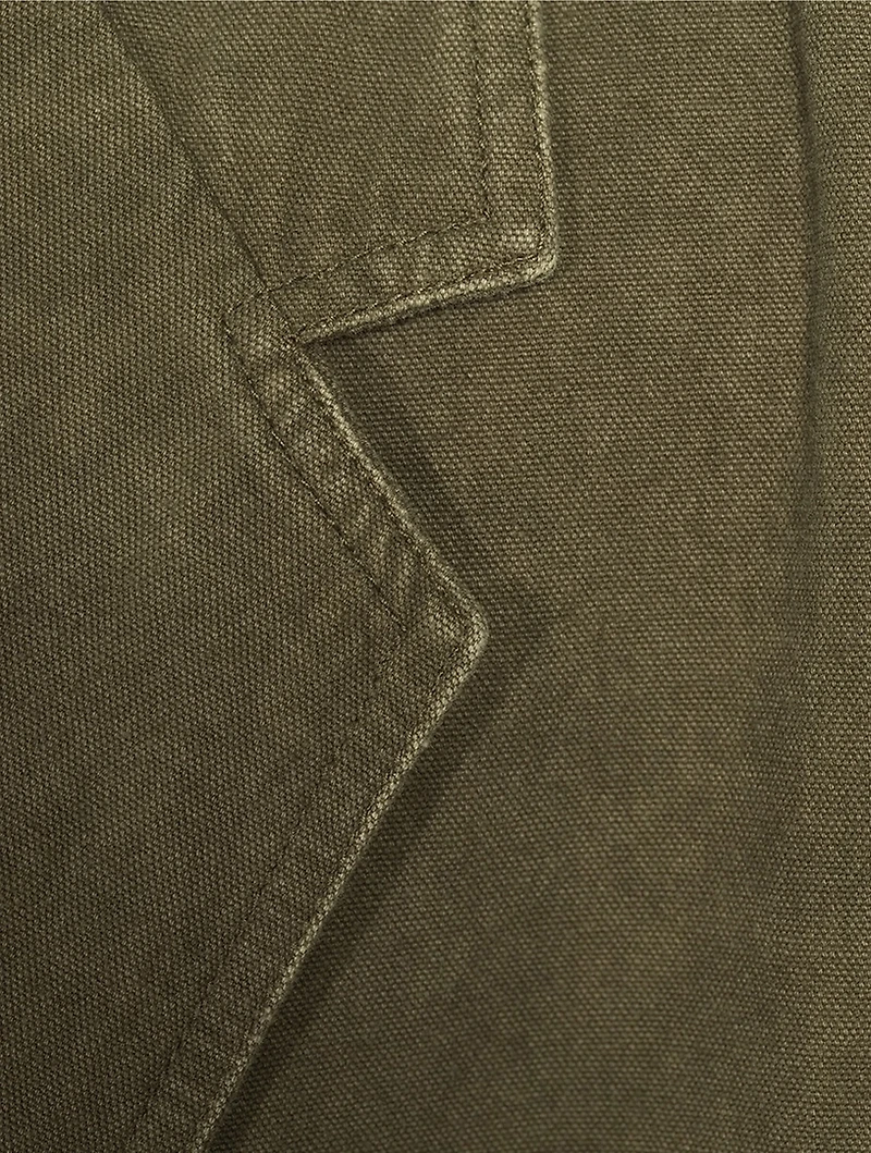 Double-Breasted Organic Cotton Jacket