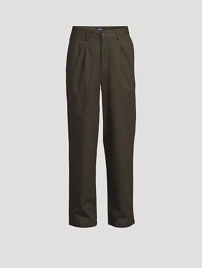 Twill Double-Pleat Pants