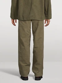 Double-Pleated Relaxed Pants