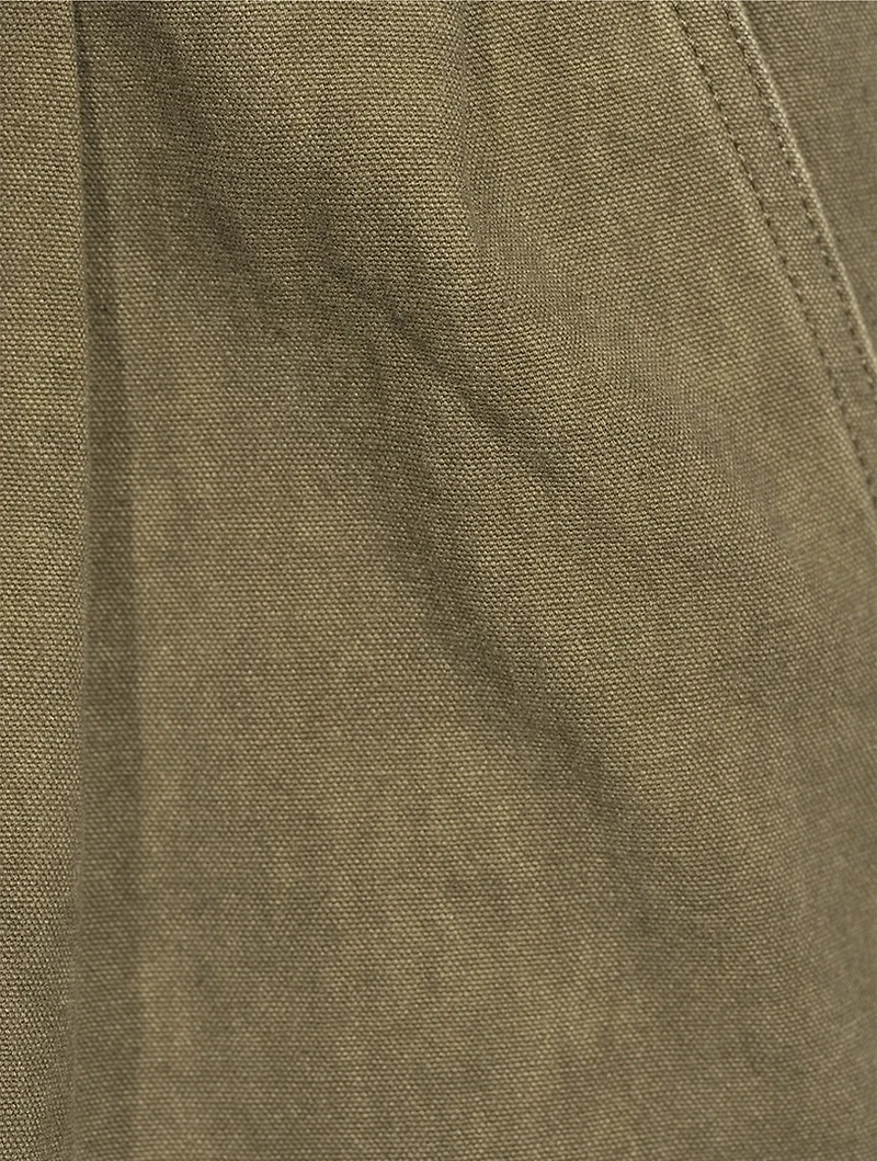 Double-Pleated Relaxed Pants