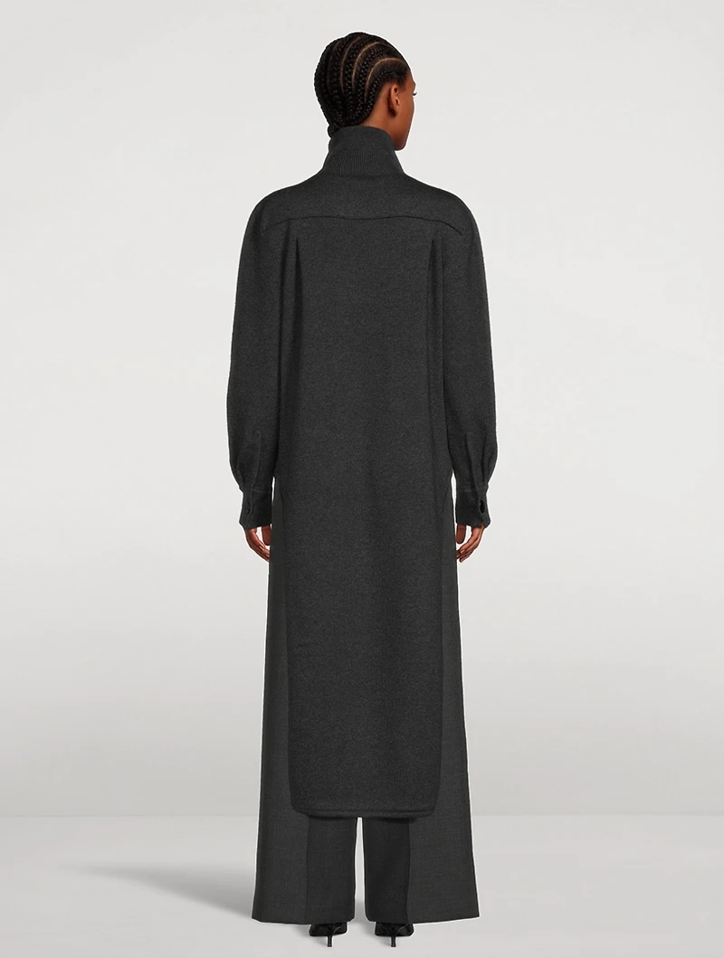 High-Low Turtleneck Sweater