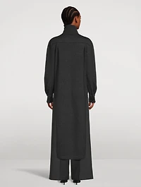 High-Low Turtleneck Sweater
