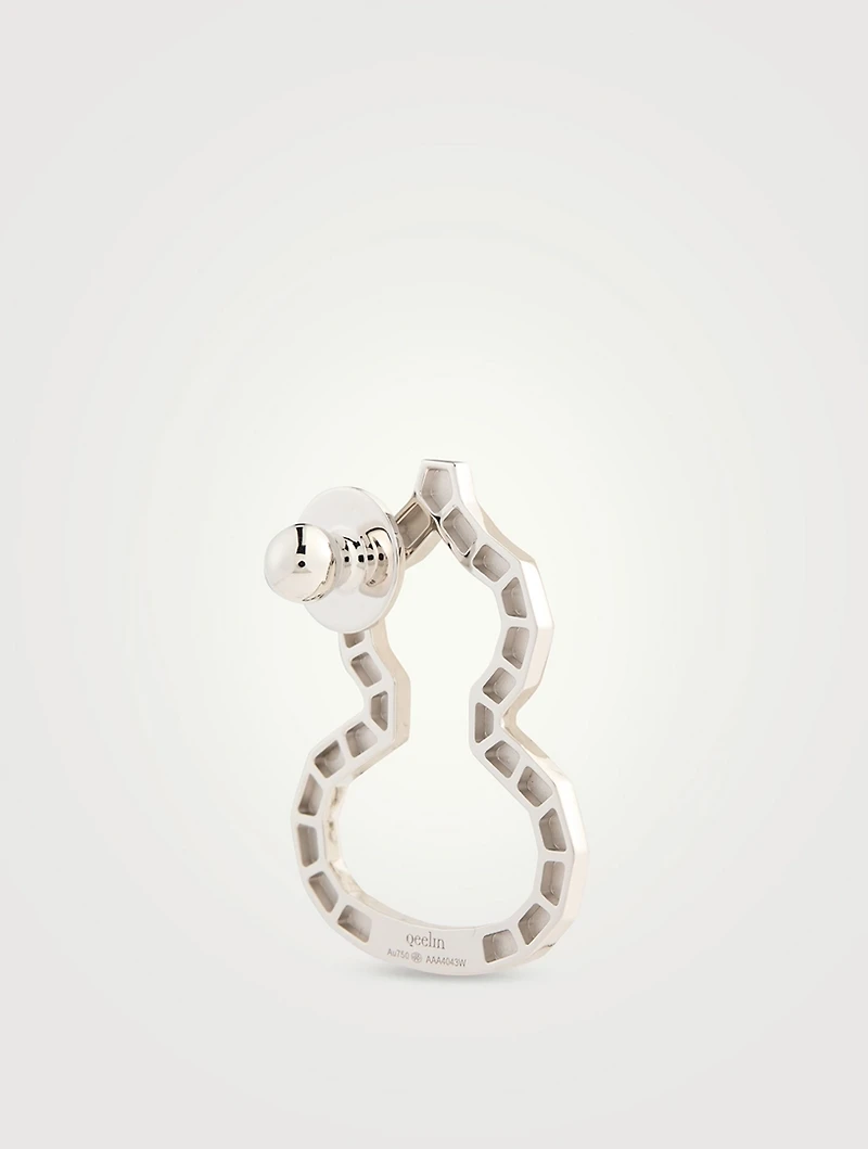Wulu 18K White Gold Brooch