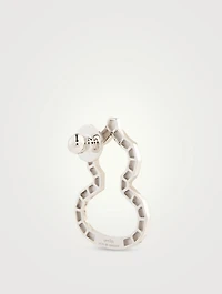 Wulu 18K White Gold Brooch