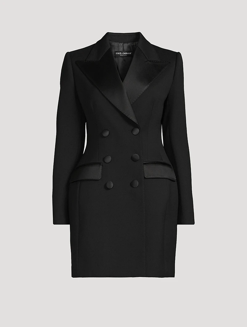 Dolce Double-Breasted Tuxedo Dress