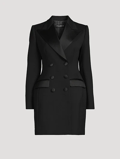 Dolce Double-Breasted Tuxedo Dress