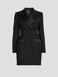 Dolce Double-Breasted Tuxedo Dress