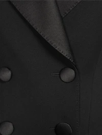 Dolce Double-Breasted Tuxedo Dress