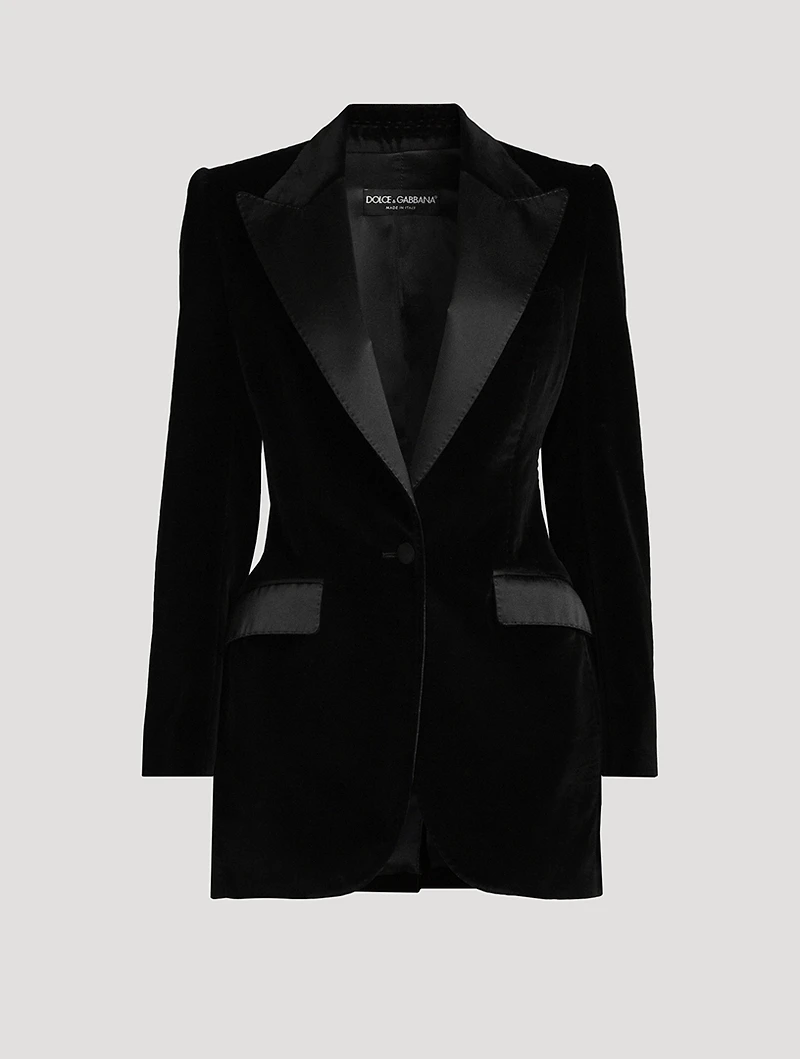 Turlington Velvet Tuxedo Jacket
