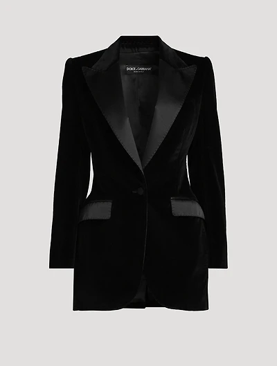 Turlington Velvet Tuxedo Jacket