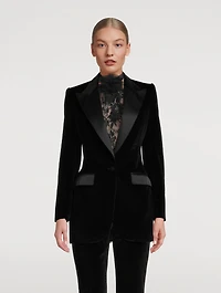 Turlington Velvet Tuxedo Jacket