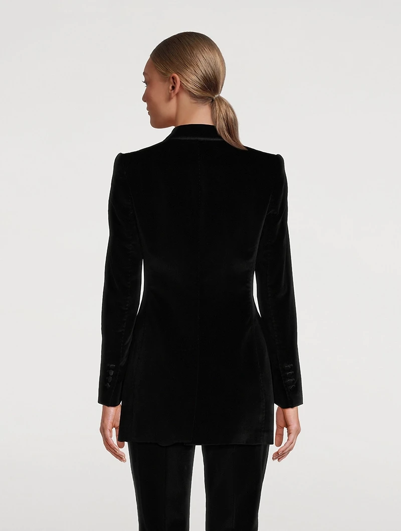Turlington Velvet Tuxedo Jacket