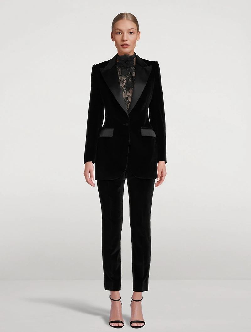Turlington Velvet Tuxedo Jacket