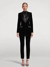 Turlington Velvet Tuxedo Jacket