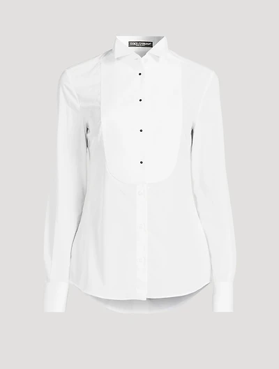 Poplin Tuxedo Shirt
