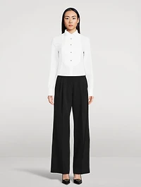 Poplin Tuxedo Shirt
