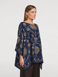 Silk Tunic Persian Blossom Print