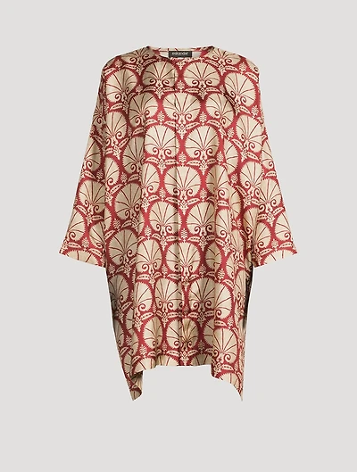 Silk Shirt Ottoman Carnation Print
