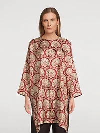 Silk Shirt Ottoman Carnation Print