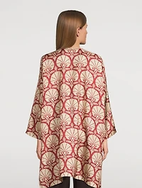 Silk Shirt Ottoman Carnation Print