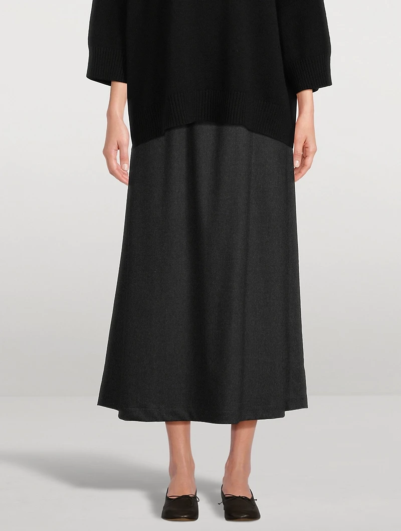 A-Line Midi Skirt
