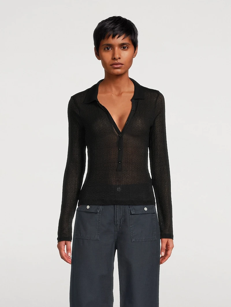 Mesh Polo Shirt