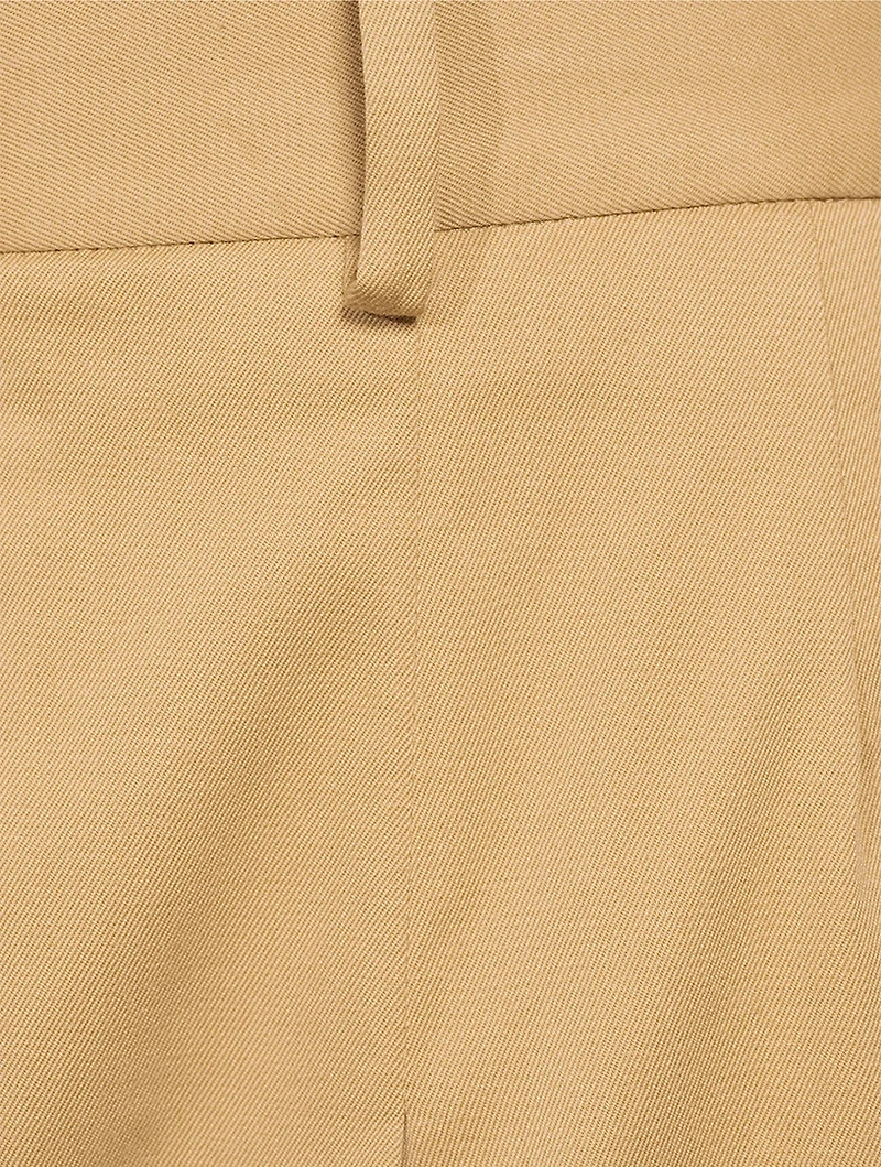 Pleated Wide-Leg Trousers