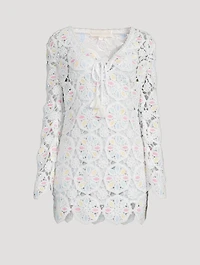 Poemes Crochet Mini Dress