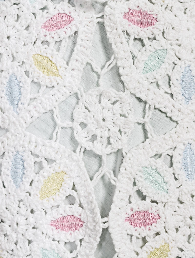Poemes Crochet Mini Dress