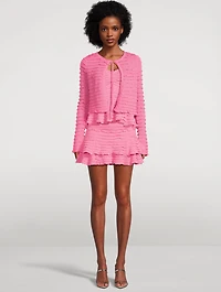 Macaw Ruffled Mini Skirt