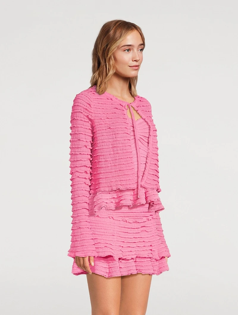 Celosia Ruffled Cardigan