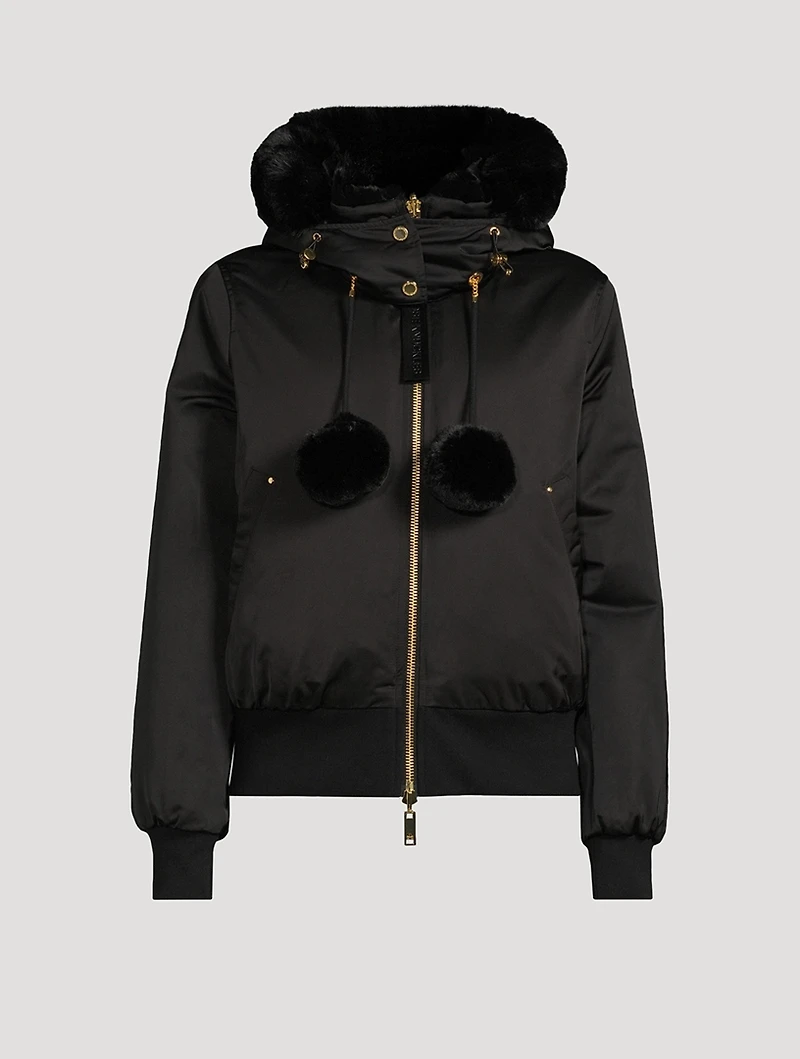 Debbie Reversible Down Bomber Jacket