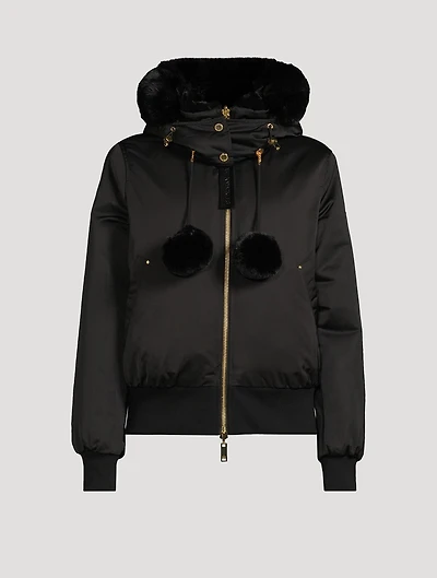Debbie Reversible Down Bomber Jacket