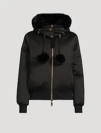 Debbie Reversible Down Bomber Jacket