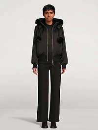 Debbie Reversible Down Bomber Jacket