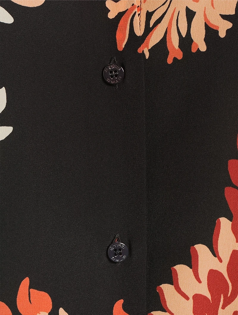 Silk Shirt Floral Print