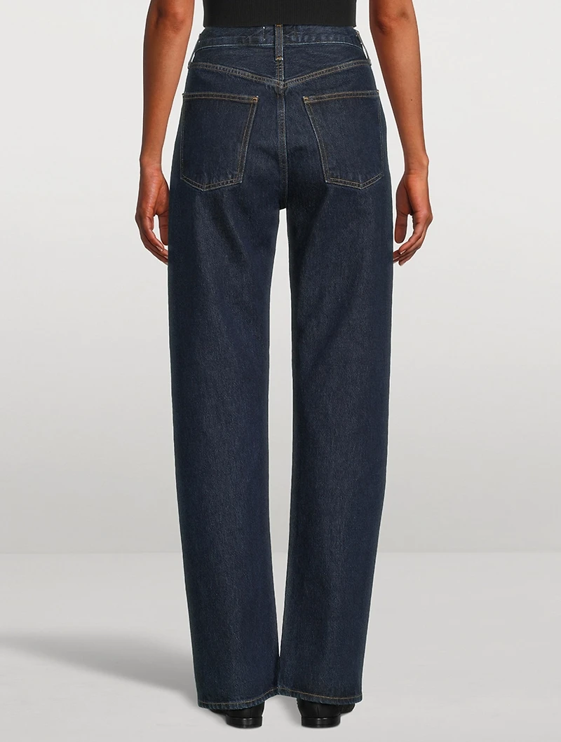 90s Pinch Waist Straight Jeans