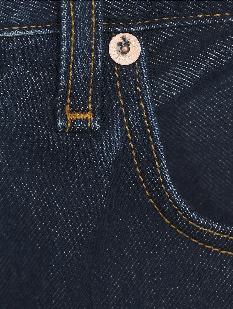 90s Pinch Waist Straight Jeans