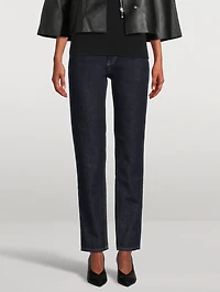 Low-Rise Tapered Jeans