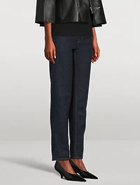Low-Rise Tapered Jeans