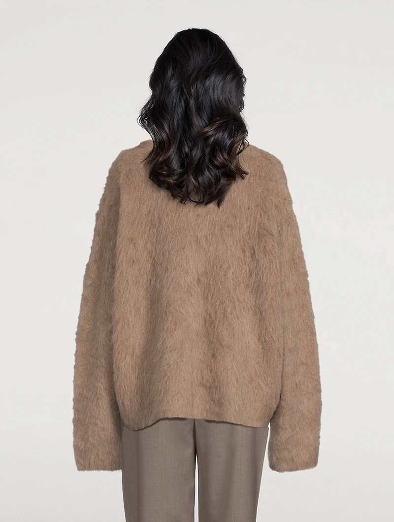 Boxy Alpaca-Blend Sweater