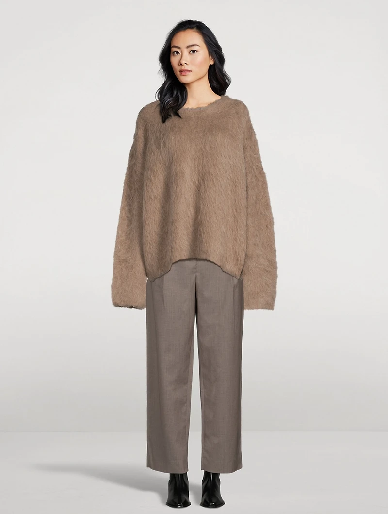Boxy Alpaca-Blend Sweater