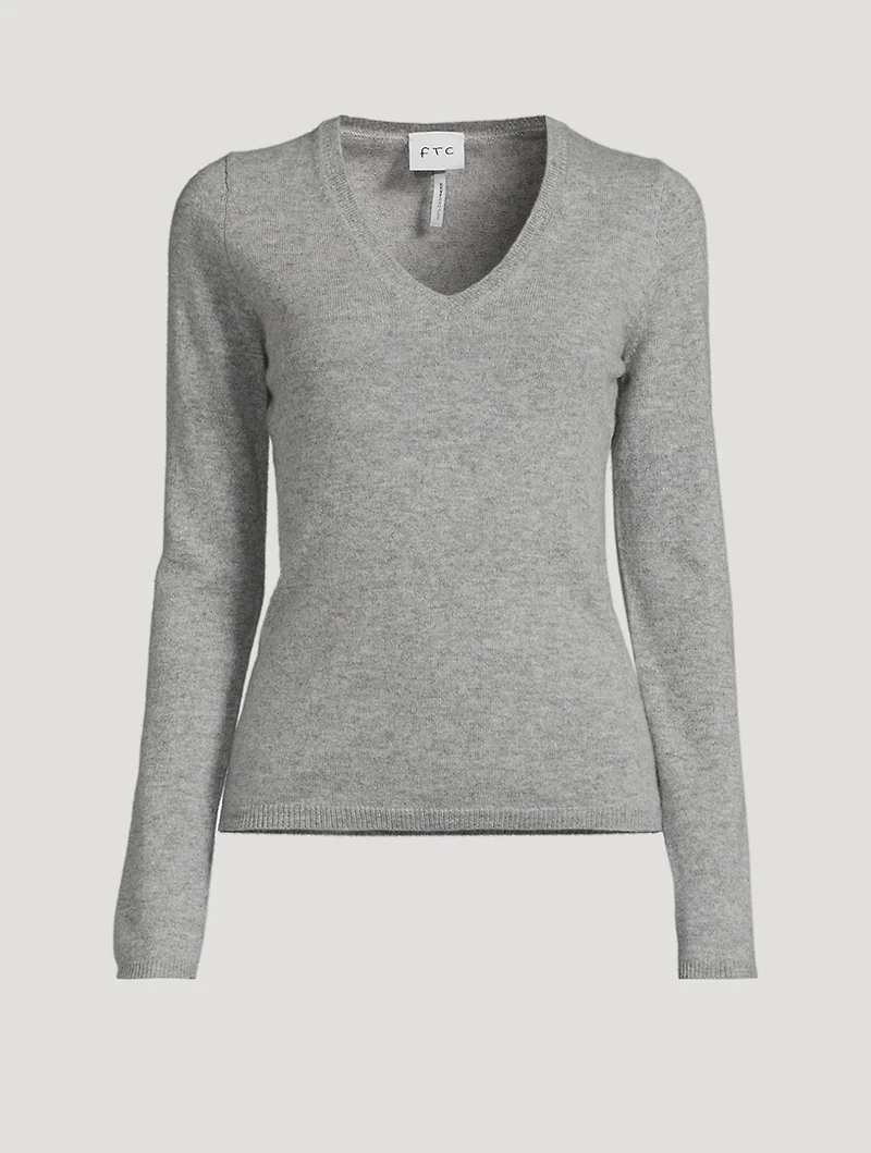 Fair Trade Cashmere Slim Fit V-Neck Sweater
