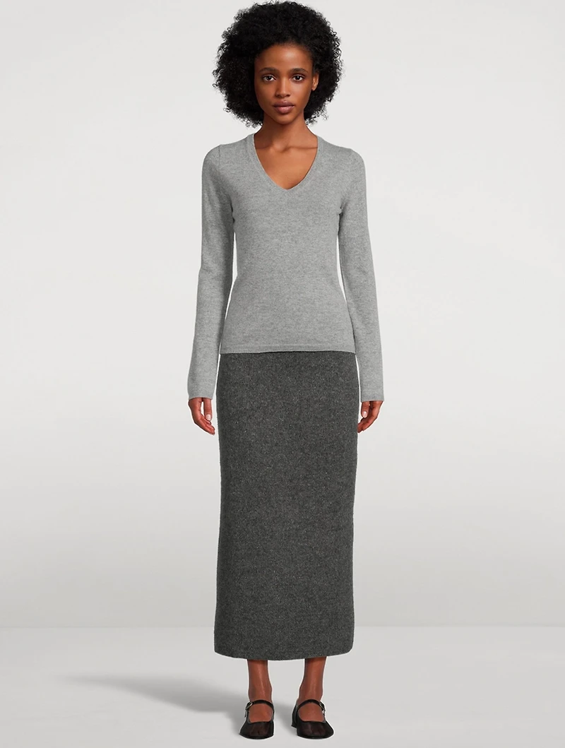 Fair Trade Cashmere Slim Fit V-Neck Sweater