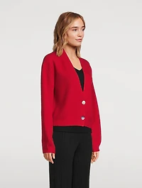 Fair Trade Cashmere Deep V-Neck Cardigan