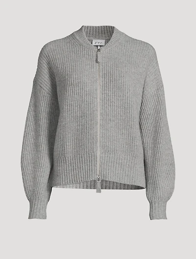 Fair Trade Cashmere Zip Cardigan